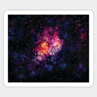 Kissedwaterlily Nebula and Stars Sticker